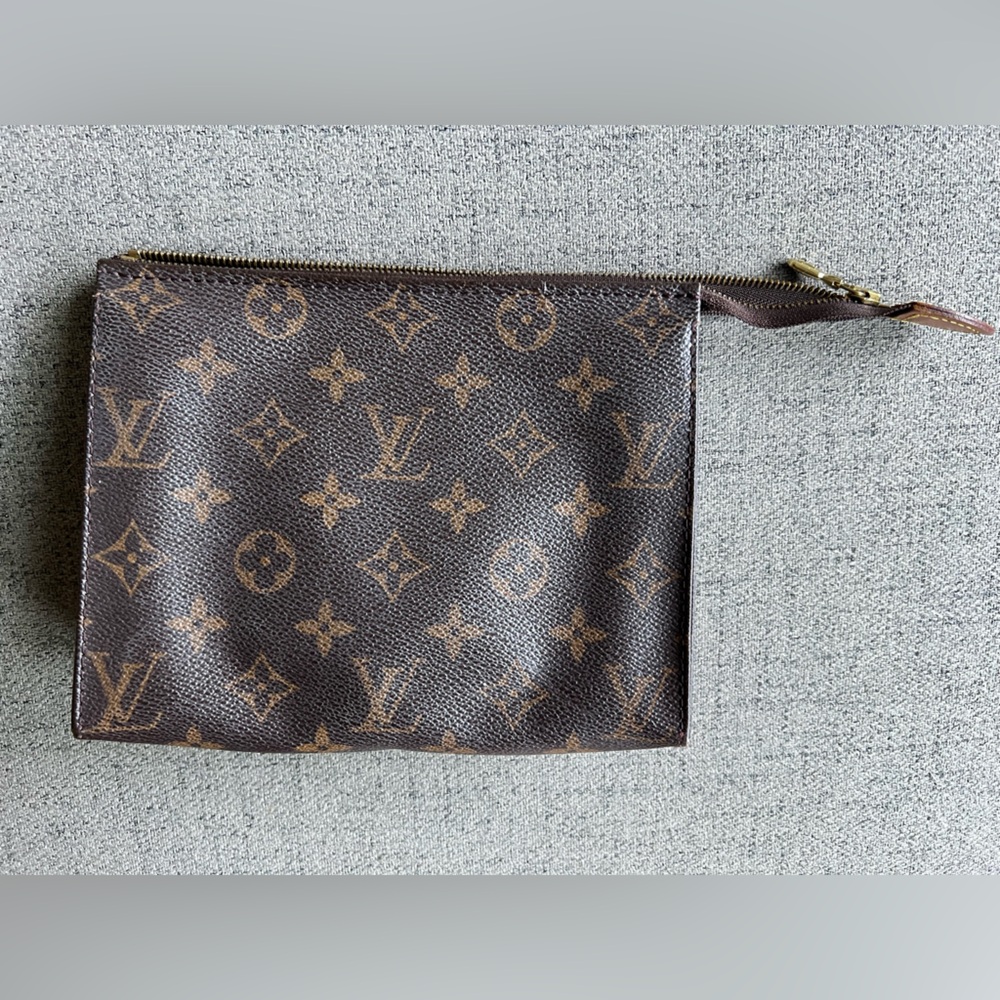 Louis Vuitton Dark Brown Monogram Toiletry Bag - Picture 1 of 11